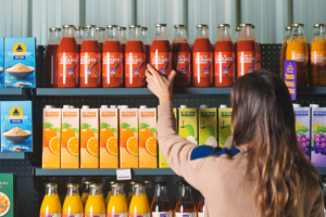 Achat de soupe en bouteille en verre réemployable